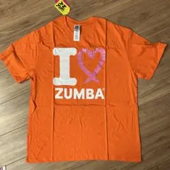 I LOVE ZUMBA オレンジ Tシャツ