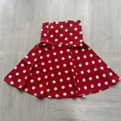 ディズニー ミニー コスプレ スカート　水色　ドット　赤　レッド　レディース