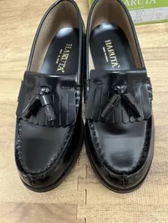 新品！HARUTA ブラックレザー タッセルローファー