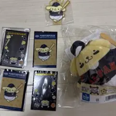 タイトーくじ ポムポムプリン C賞 カラビナ付きマスコット 侍ジャパン サンリオ