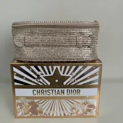 【美品】Dior ディオール　2025 ホリデー ゴールドポーチ　ポーチのみ
