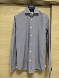 [BORRIELLO]ボリレッロ_コットンシャツ_38_サックスブルー_極美品