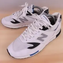 new balance 840 スニーカー 白黒青 US9/27.0cm a71