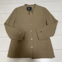 Burberrys ノーカラージャケット ベージュ 金ボタン 7号