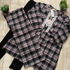 マタニティパジャマ 冬 授乳口 ストール付 新品 M〜L 暖か