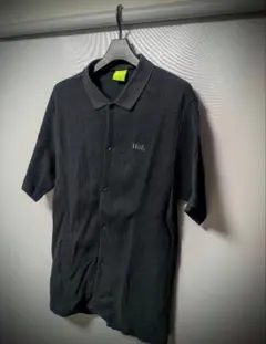 ★セール★【HUF】WAFFLE POLO ワッフルポロ　黒 SIZE:M