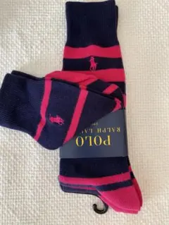 ポロラルフローレンのメンズ用ソックス、2足セット 新品26〜28cm