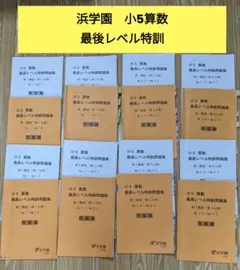 美品】浜学園 小6 算数 最高レベル特訓 テキスト 1年分 2025最新版