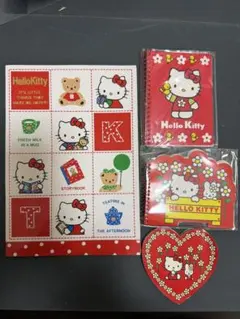 平成レトロ　1992年・1999年製 ハローキティ ノート＆メモ帳 4冊セット