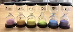 砂時計 6個セット 1分 3分 5分 10分 15分 30分