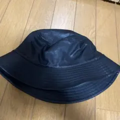 NIKO AND... レザーブラック バケットハット