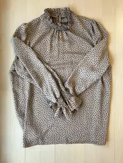 ANAYI ドットシャーリングブラウス