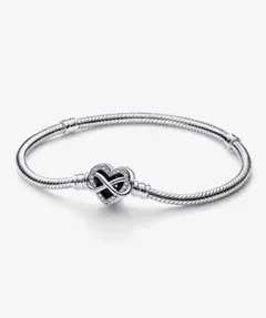 PANDORA ブレスレット ハート 17cm - メルカリ