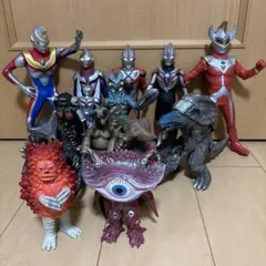 【28cm大型入り】ウルトラマン＆怪獣ソフビまとめ売り 14体セット