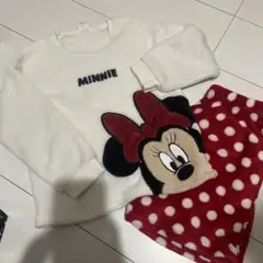ミニーマウス フリースパジャマセット