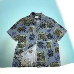 Hawaiian Shirt Co. アロハシャツ ハワイ製 半袖　総柄　Lのサムネイル