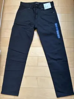 新品　ユニクロ　32 テック　デニム　ジーンズ　ブラック　黒　スリムフィット　L