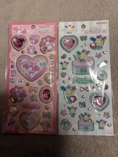 か*◎様 キラキラジュエルシール マイメロディ ウサハナ　セット