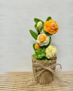 モールアート フラワーアレンジメント ハンドメイド