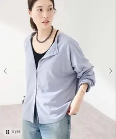 HEMP COTTON リングドット3WAY カーディガンのサムネイル