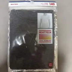 UNIQLO HEATTECH UネックT（140）ダークグレー