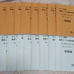 浜学園　小5 算数　最高レベル特訓問題集　 全１６冊