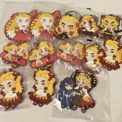 鬼滅の刃　煉獄杏寿郎　時透無一郎　ラバーストラップ　ラバスト　ラバーチャーム