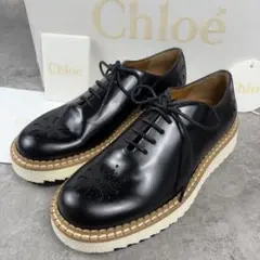 美品Chloé❤︎ブラックレザー ローファーCロゴ36 美品Chloé❤︎ブラックレザー ローファーCロゴ36 Chloe(クロエ