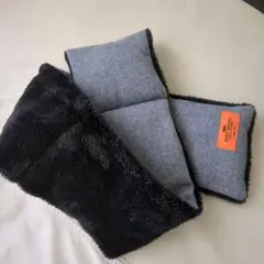 bayflow 二重構造マフラー グレー/ブラック