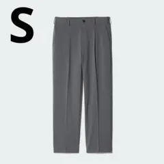 ユニクロ タックワイドパンツ S グレー