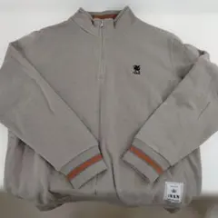 【き633】MR.VAN ベージュ ハーフジップ トレーナー