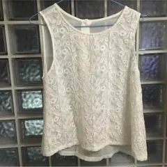 who'swhochico シースルー花柄ノースリーブ