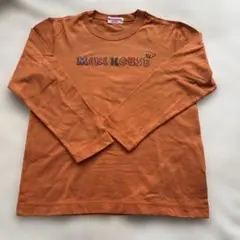 ミキハウス オレンジ 長袖カットソー 130