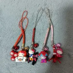 週末値下げ！ご当地ハローキティ ストラップ 5点セット⑦