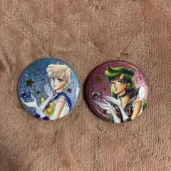 セーラームーン ローソン オーロララメ缶バッジ KISS ウラヌス　プルート