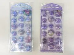 新品　カプセルポップシール 動く カプセルシール パープル系　ブルー系