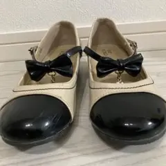 キッズ リボン付 エナメルストラップシューズ 20.0㎝ 卒園式 入園式 結婚式