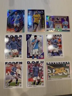 topps マンチェスターシテイ　プレミアリーグ セット