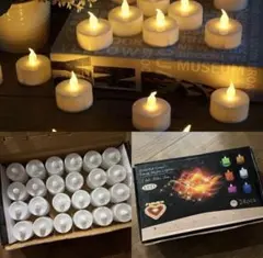 LEDライトキャンドル 24個セットろうそく ミニキャンドルランタン
