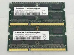 値下げ 16GB ノートPCメモリ PC3L-12800S 8GB x2枚