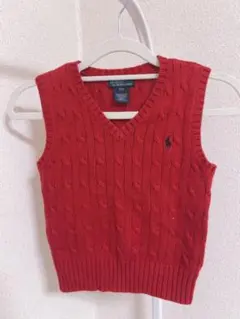 Polo by Ralph Lauren レッドベスト 3/3T