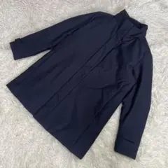 極美品　UNIQLO ハイブリットダウンコート　ネイビー　メンズ　Mサイズ