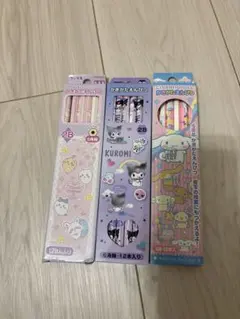サンリオ　クロミ　シナモンデザイン鉛筆セット 2B 12本×2 4B6本　セット