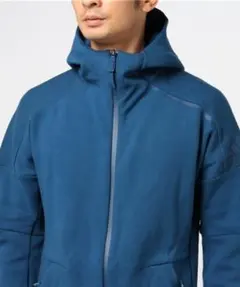 adidas アディダス ジップアップパーカー　ブルーLサイズ 上下セット
