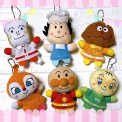 【セット売り】アンパンマン キーチェーン付きぬいぐるみ 指人形 マスコット