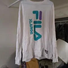 FILA XLARGE ホワイト 長袖カットソー