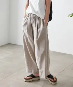 JOURNAL STANDARD コットンリネン　ワイドパンツ