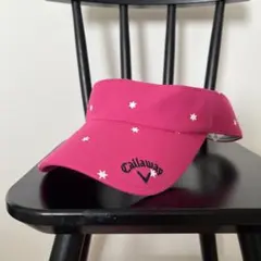 最終値下げ！！Callaway ピンク 星柄 バイザー F