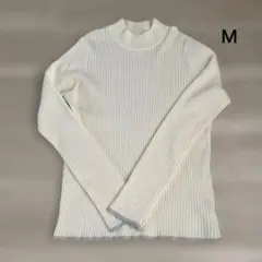 ロペピクニック　ワイドリブハイネック　オフホワイト　Ｍ　ハイネックプルオーバー