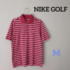 【美品】NIKEGOLF　ナイキゴルフ　メンズ　ゴルフウェア　半袖　ピンク　M